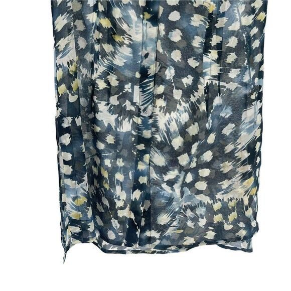 Cabi Avery Tunic Top Size XS Sheer Button Front Sleeveless Blouse Blue #416 Cute - Picture 5 of 7